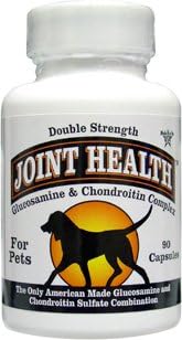 Nutrasense "Joint Health" Double Strength Glucosamine Plus Chondroitin Complex for Pets, 500 400mg, 90ct cap