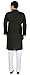 Cotton Traditional Mens Kurta Pyjama Indian Clothing (Black, XL)
