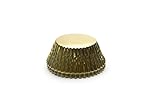 Fox Run Gold Foil Disposable Bake Cups, 3 x 3 x 1.5