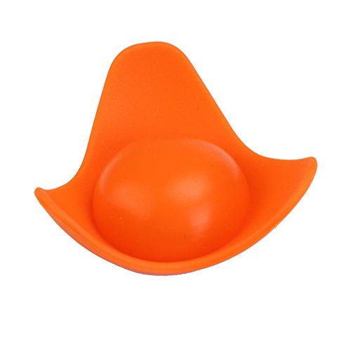 Botrong Silica Gel Egg Holder Protection Rack Kitchen Portable Tools Home Useful Egg Holder (Orange)