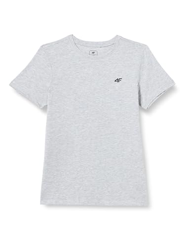 4F Tshirt M0795, T-Shirt Manches Courtes Enfant, Cold Light Grey Melange,