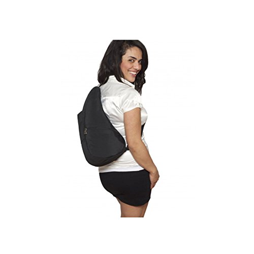 AmeriBag Small Classic Microfiber Healthy Back Bag,Black,one size