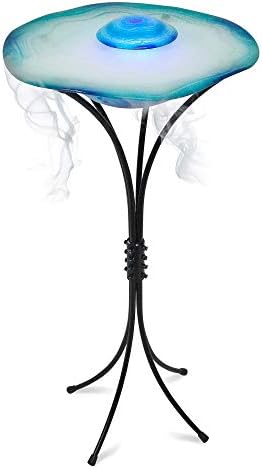 Xbrand Aromatherapy Floor Mist Fountain/Aroma Diffuser W/Inline Control 33 Inch Tall Blue