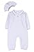 HAPIU Baby Boy Baptism Outfit with Hat Christening Outfit-Cross Detail, 0-3M, Pure White
