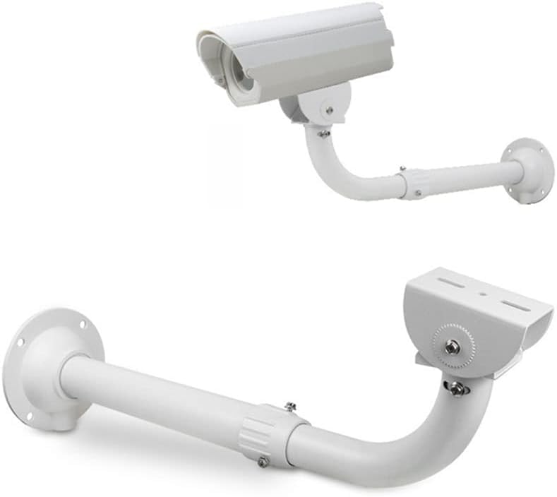 CTXSumTec 30cm-60cm/11.8~23.6" Adjustable Security Camera J-Type Wall Ceiling Mount Bracket, Camera Mount Universal Camera Wall Mounting Bracket for CCTV Surveillance Camera IP Camera