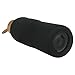 ORIGIN - Best BPA-Free Glass Water Bottle with Protective Silicone Sleeve and Bamboo Lid - Dishwasher Safe - 32 Ounce (Black)