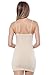Alexander + David A+D® Womens Basic Extra Long Sexy Seamless Cami Slip Tank Dress (Stone, One Size)
