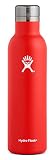 Hydro Flask 25 oz Wine Bottle - Stainless Steel & Vacuum Insulated - Leak Proof Cap - Lava