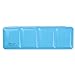 MEEDEN Empty Watercolor Tins Box Palette Paint Case, Mdeium Blue Tin with 12 Pcs Full Pans