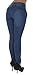 Style G472– Colombian Design, High Waist, Butt Lift, Levanta Cola, Skinny Jeans in M. Blue Size 5