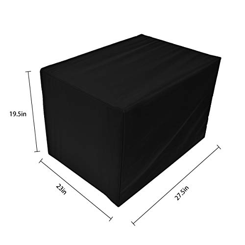 Quable Window Air Conditioner Cover, Sturdy AC Window Unit Covers,Bottom Covered, Small/Medium/Large. (Black, 27.5" W x 19.5" H x 23" D) - Thumbnail 5