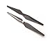 Pair Carbon Fiber Props (CW+CCW) 1345 Self Tightening Propellers 2 Pcs for DJI Inspire 1 Quadcopter - Black