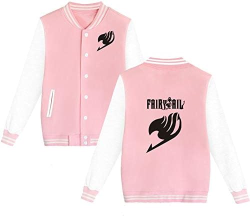 Fashco Fairy Tail Jacket Cotton Baseball Uniform Unisex Cosplay Costume for Spring Autumn and Winter