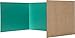 Flipside Products 12”x 48” Assorted Color Study Carrel, Red, Green, Blue, Yellow Privacy Boards, Student Privacy and Focus Booth for The Classroom, Desk Divider Cubby for Tests, Made in USA - 24 Pack