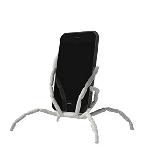 Flexible Spider Portable Stand / Car Mount Holder Universal Phone Car Holder Mount and Stand For iPhone 5S, 5C, 5, 4S, 4, Samsung Galaxy S4, S3, S2 and Andriod Phones 007 (White)