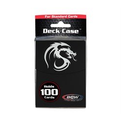 1 BCW Deck Box / Case - Black - Holds 100 Cards
