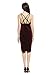 AbeTammy Women's Sexy Club Dress Sleeveless Velvet Bodycon Midi Dress (Large, Burgundy)