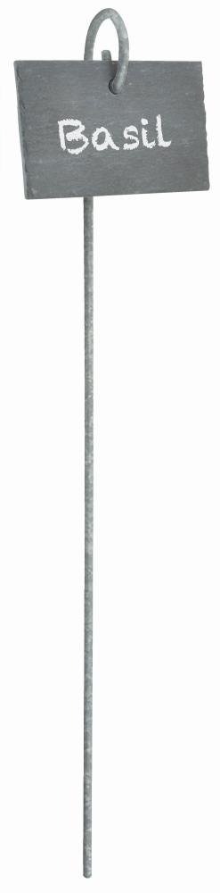 Fallen Fruits Ltd Slate Plant Marker On Stick, Grey