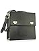 FYDELITY Messenger Laptop Bag Multi-Purpose Retro Fashion Accessory: BLACK