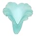 Beadaholique Light Weight Lucite Bell 4-Piece Flower Beads, 20mm, Matte Aquamarine Blue