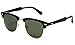Newbee Fashion -Classic Vintage Clubmaster Style Comfortable Semi-Rimless Flash Mirrored Lenses Colored Fashion Sunglasses