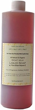 Organic Goat Milk Liquid Soap with Olive-Fragrance,Sulfate Free-16.5 fl oz