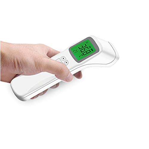 BiuBuy Infrared THERMOMèTRE Instant Accurate Reading Temporal Forehead with Fever Alarm and Memory Function for Baby & Adults (White)
