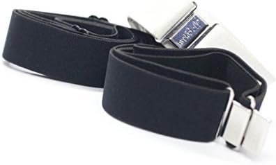 isABelt 3 Pack Combo Black, Blue &amp; White Fabric Belts. Women's Casual Super Stretchy Fabric Belt + 1 Magnetic Clasp (White-Blue-Black Pack)
