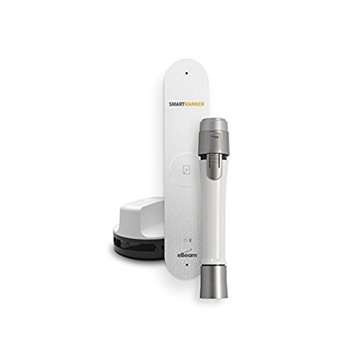 eBeam Smartmarker Complete – Interactive Digital Whiteboard – No Special Markers – Portable – Create a Digital Copy of your Whiteboard Notes – Comes with 4 Digital Markers: Black, Blue, Red, and Green