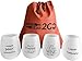 4 Wine Glasses Unbreakable W/Bag-Great Gift Food Grade Silicone Funny and Durable Shatterproof Stemless Wine Beer Whiskey Cocktail any Beverage Outdoor Party Pool Camping Beach Take Anywhere (Happy)