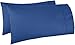 Amazon Basics 400 Thread Count Cotton Pillow Cases, Standard, Set of 2, Navy, 30