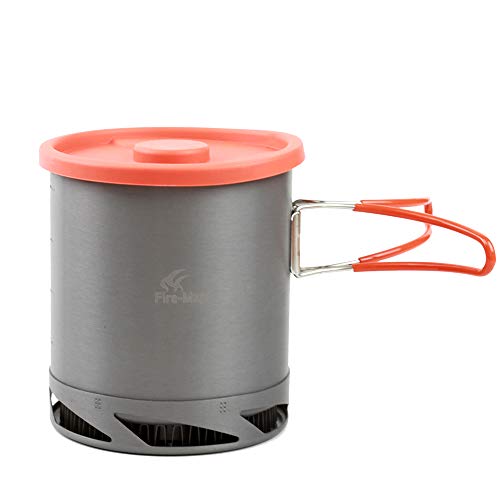 Fire-Maple FMC-XK6 Heat Exchanger Cookware Bright Color Foldable Handle 1L Outdoor Kettle Portable Camping Pot