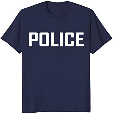 Mens Police Shirt for Halloween Costume Medium Navy