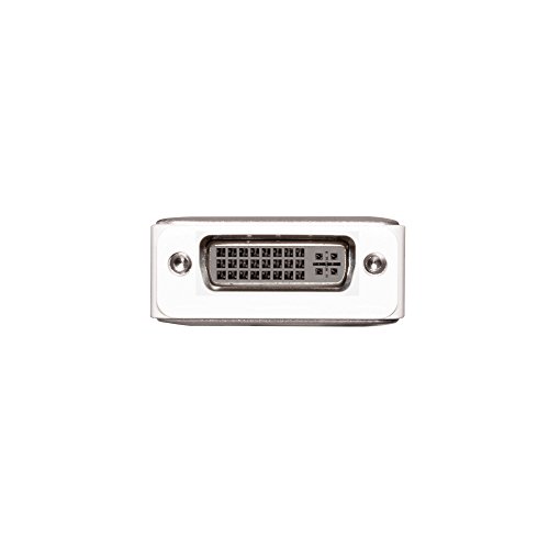 iLuv Mini DisplayPort/Thunderbolt to DVI adapter with aluminum finish, shielded cable, and 1920 x 1080 HD resolution for Mac computers and DVI Monitor - no extra power or driver required (2.4") - Thumbnail 3