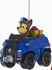 Paw Patrol Christmas Ornaments - Chase, Marshall & Rubble by Kurt Adler (Chase)