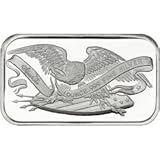 NEW (Sealed in Plastic) SilverTowne Retro Eagle & Shield -1oz Silver Bar