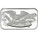NEW (Sealed in Plastic) SilverTowne Retro Eagle & Shield -1oz Silver Bar