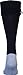 Pocket Socks Mens Athletic Travel Over the Calf Knit Socks with Hidden Zipper Pocket for Passport, ID, Cash, One Size, 1 Pair, Dark Black