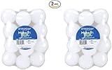 Floracraft Styrofoam Balls, 2-Inch, White, 12 Per Package (2 pack)