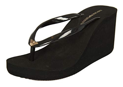 armani wedge flip flops