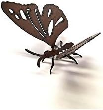 Butterfly Origami made our of one piece of rusted metal