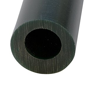 Carving Wax Ring Tube, Large Round Off-center Hole Tube, Dark Green | WAX-322.70