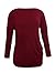 HOTAPEI Womens Plus Size Long Sleeve Casual Round Neck Loose Tunic Shirts Top Blouse Maroon XXL