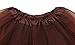 Simplicity Womens Classic Elastic, 3 Layered Tulle Tutu Skirt, Coffee One size fits all