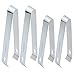 HINMAY Ice Tongs for Ice Bucket 6-Inch and 7-Inch Set 18/8 Stainless Steel Serving Tongs, Set of 4
