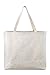 Reusable Canvas Bag - Decorate the Blank Tote Bag with Your Own Custom Design. Double Stitched with Two Sturdy Shoulder Straps. Great Arts and Crafts Project. Made in USA