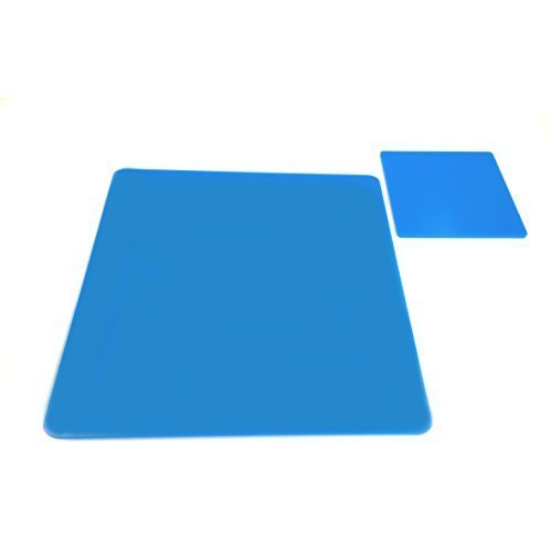 Super Cool Creations 8 Square Bright Blue Acrylic Coasters & 8 Placemats