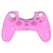 HDE Silicone Controller Skin for PS4 DualShock Controllers Colorful Protective Grip for Sony Playstation 4 Wireless Game Controllers (Light Pink)