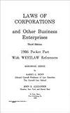 Laws of Corporations and Other Business Enterprises : 1986 Pocket Part, Henn, Harry G. and Alexander, John R., 0314242511