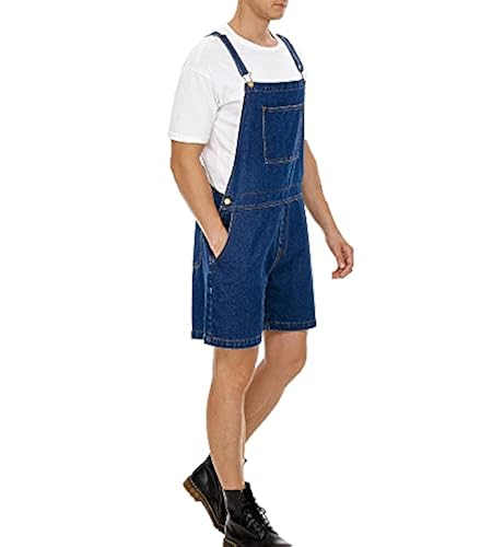 Jogger Denim Overall Mens Yuanbang Men's Women's Denim Bib